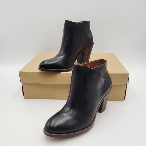 Lucky Brand Eesa Block Heel Booties Women’s Black Sz 6M - Picture 5 of 10